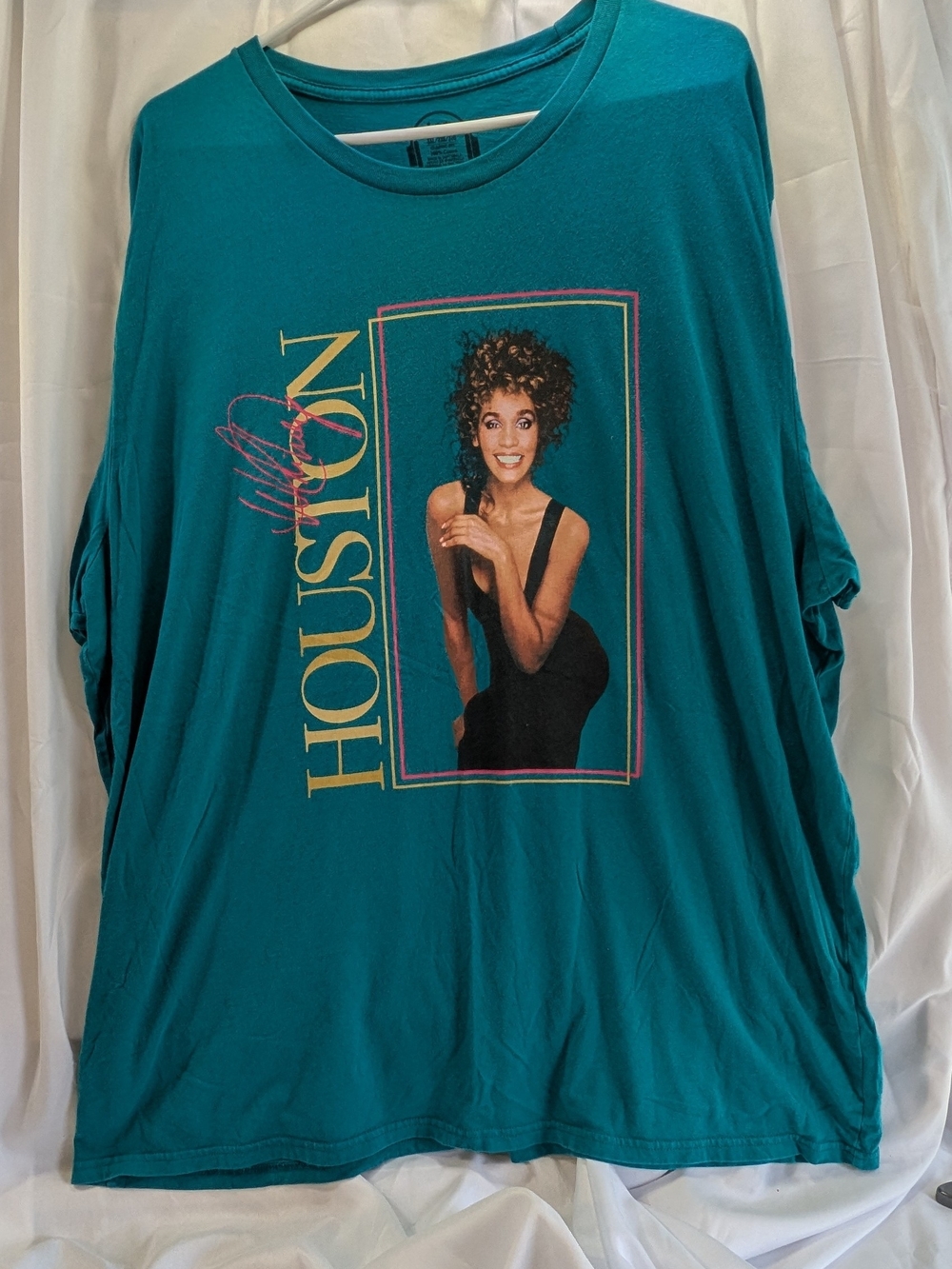 Lee Brand Classic Fit Teal Graphic Whitney Houston Tee  Size 3XL